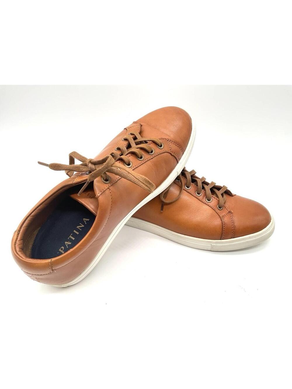 Patina Brand Mens Leather Dress Sneakers Size 8 (Portland Leather Goods)
